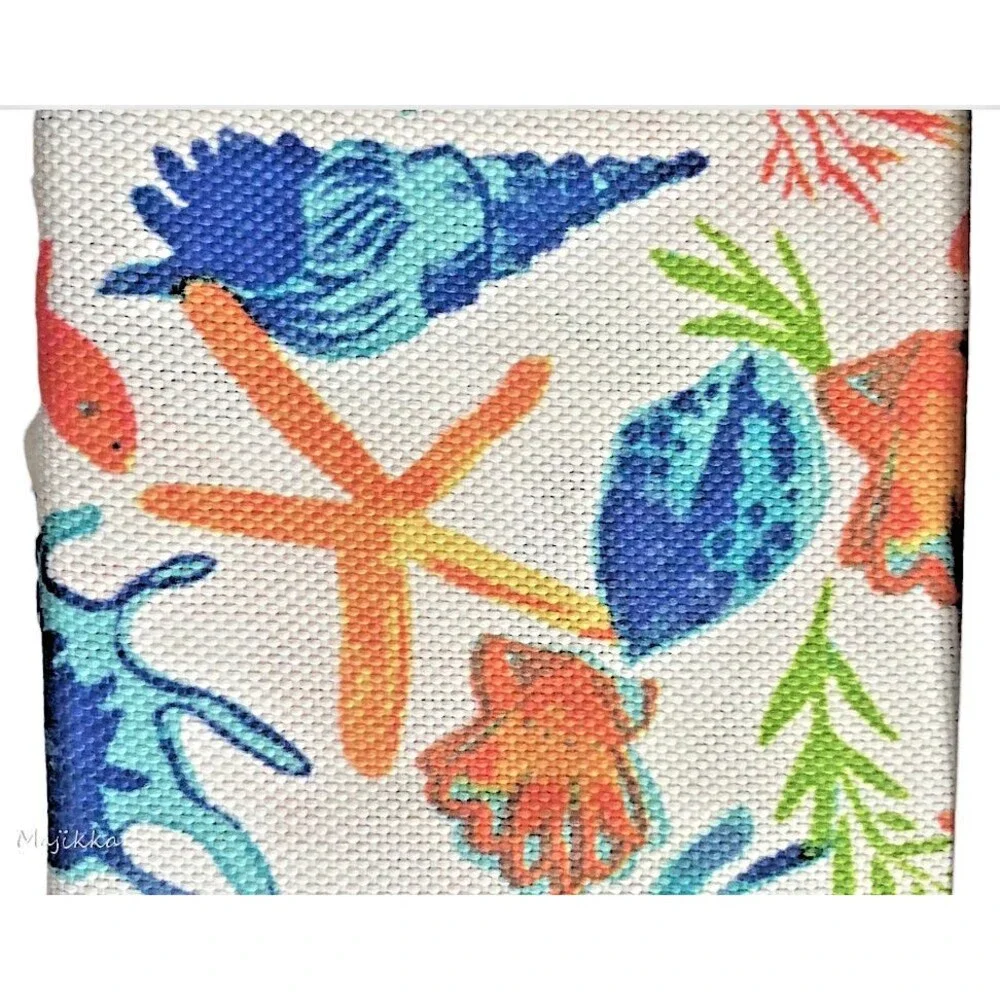 Sigrid Olsen Napkins Starfish Shell Easy Care Summer Outdoor Indoor Set of 4